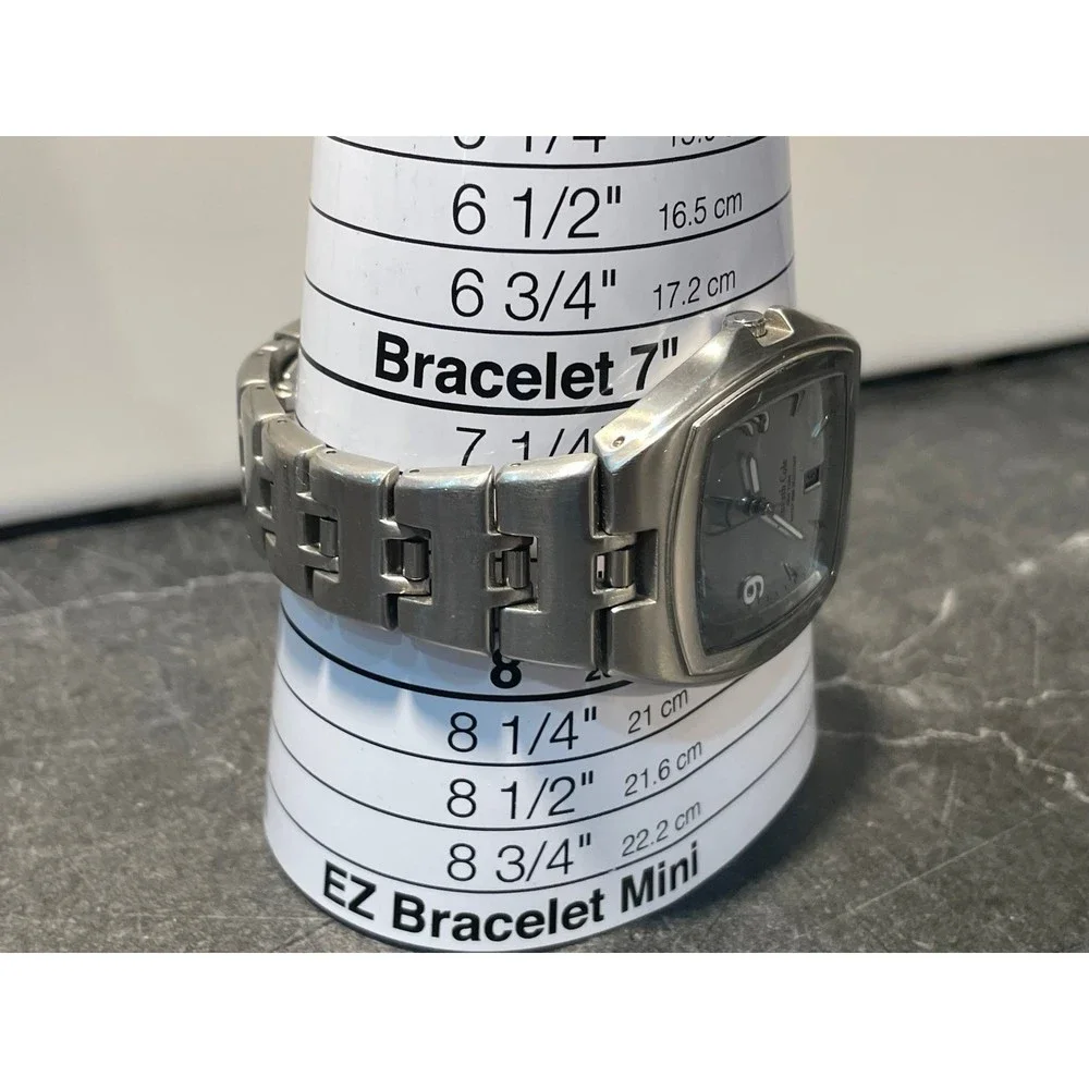 Mens Unique Retro Design Kenneth Cole Watch with Day Date - New Battery